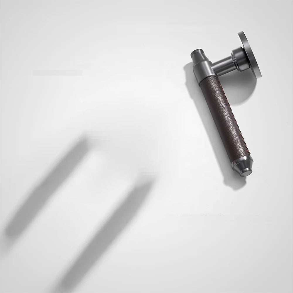 Modern door lock premium leather -E--Z-0090-R1