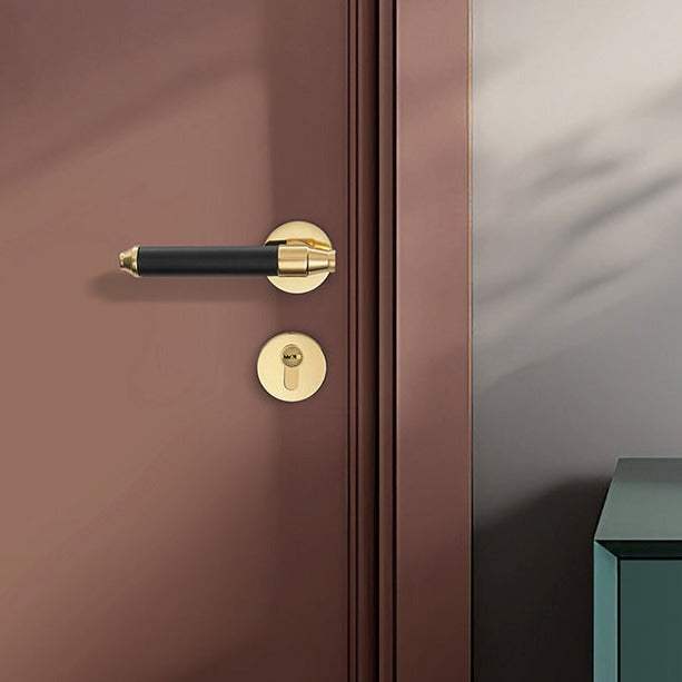 Modern door lock premium leather -E--Z-0090-R1