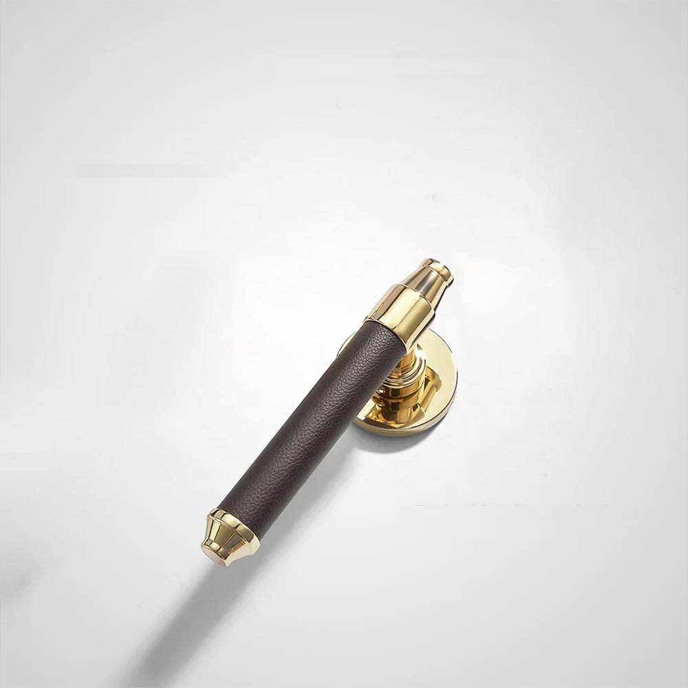 Modern door lock premium leather -E--Z-0090-R1