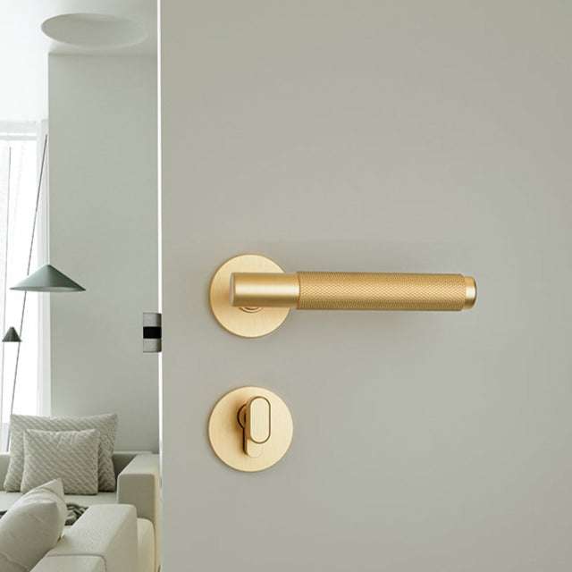 Knurled Grip Metal Door Lock E-Z-0036-R1