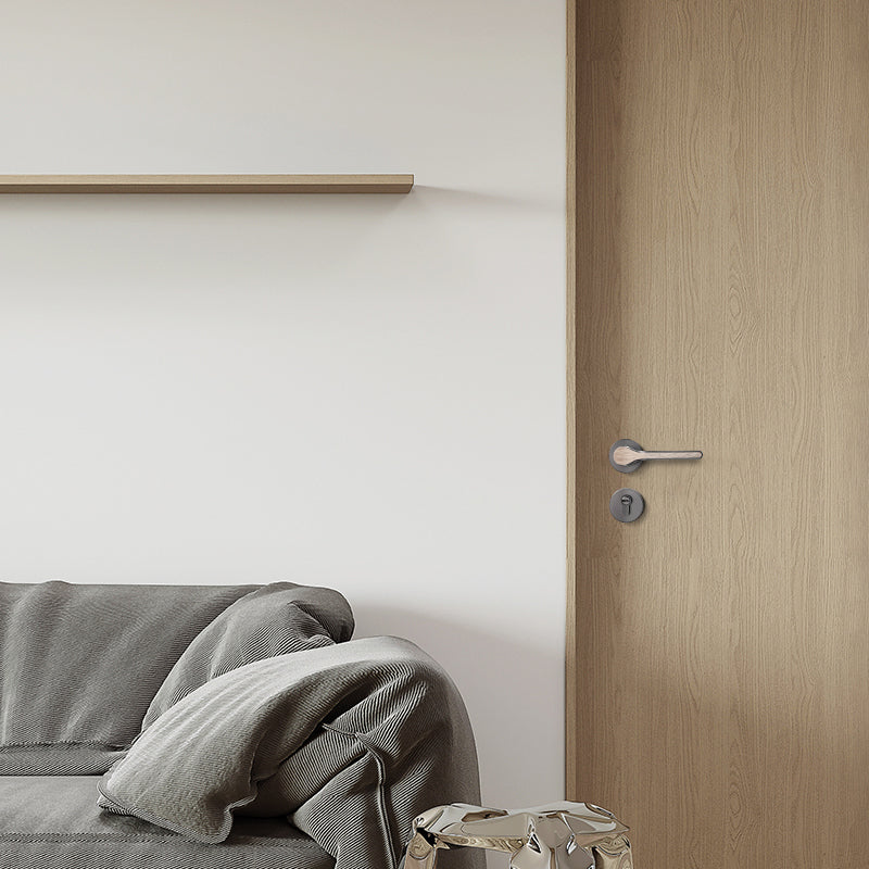 Elegant Wood finish modern Lock set