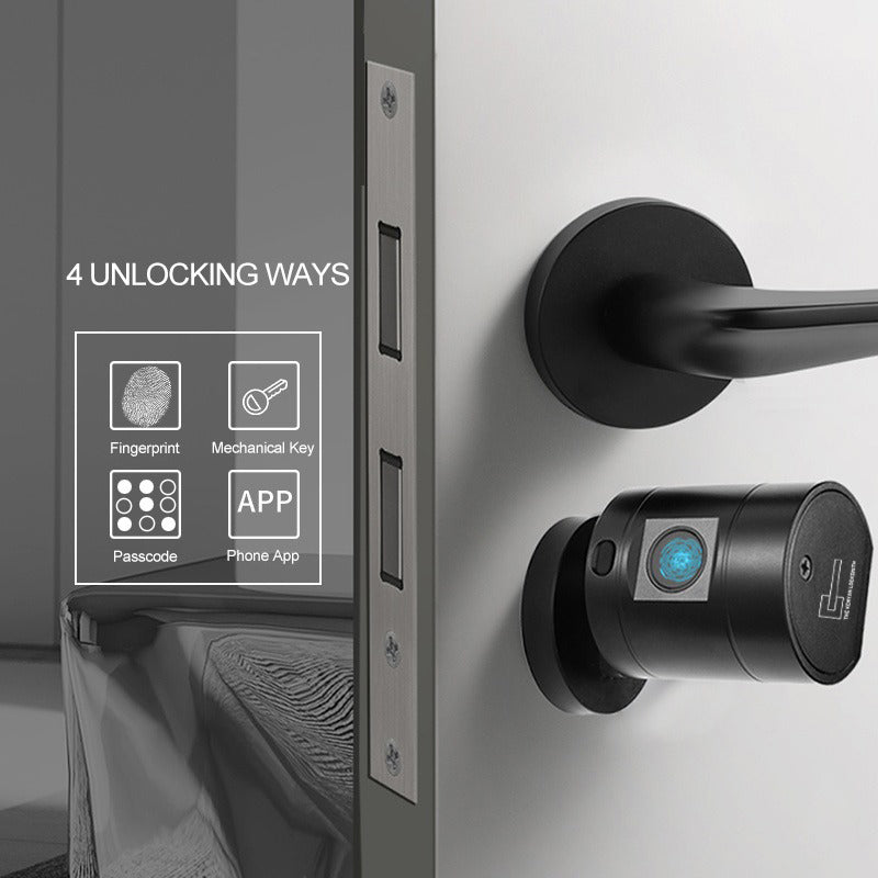 LockPro Smart Cylinder – Fingerprint, Keypad, Card & Bluetooth App Lock (Adjustable 70–100mm) EZ-00TP11