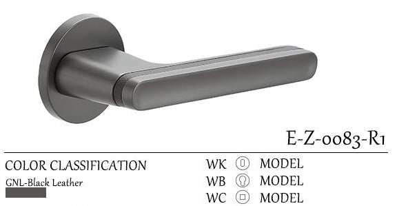 Door Lock System WITH Premium Leather Accent. E-Z-0083-R1