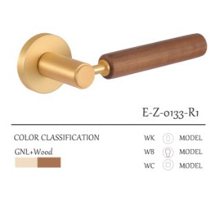 Complete wooden door Lockset Solid Wood Premium E-Z-0133-R1