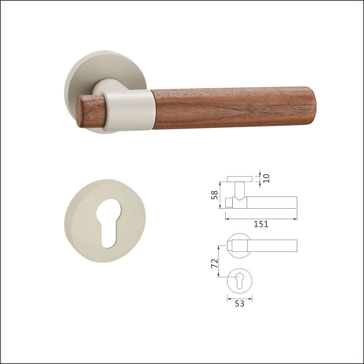 circular lock Door Lock set | Modern Security - E-Z-0199-R1