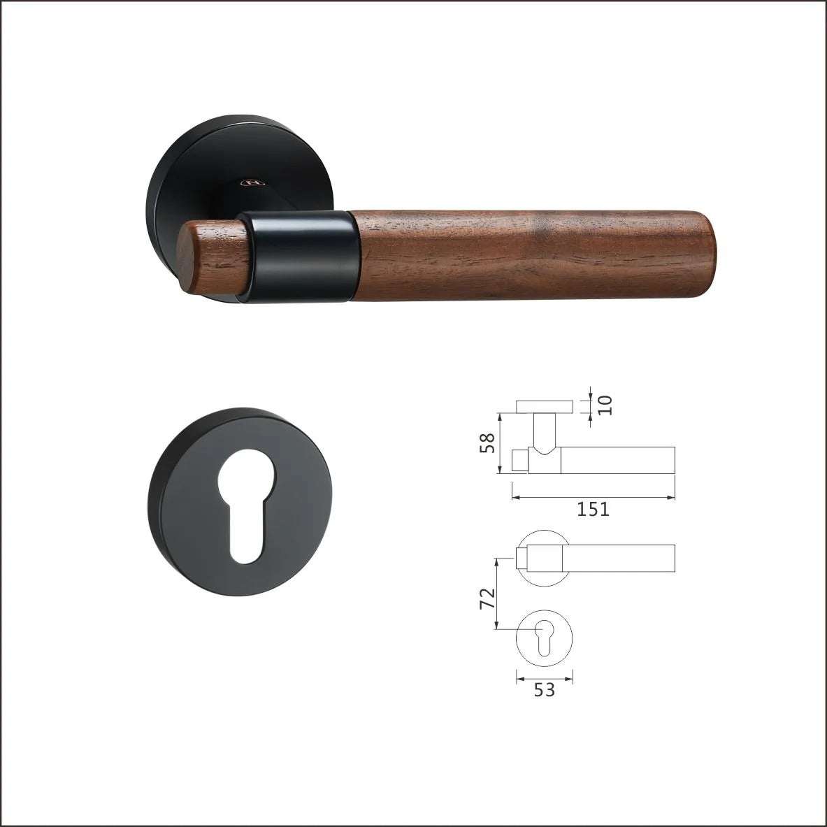 circular lock Door Lock set | Modern Security - E-Z-0199-R1