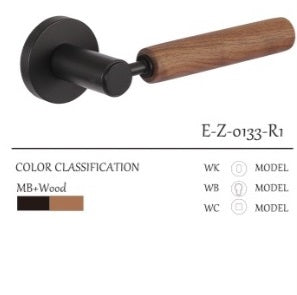 Complete wooden door Lockset Solid Wood Premium E-Z-0133-R1