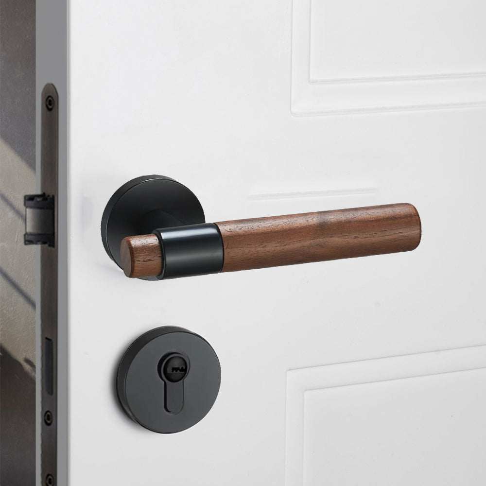 Window Locks Kenya Walnut Wood Circular Lock Set | Luxury Door Locks Kenya – E-Z-0199-R1 ...