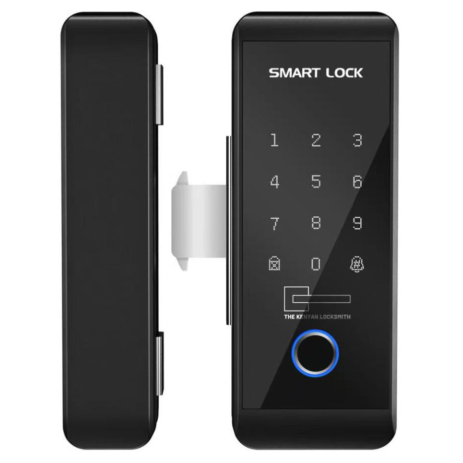Frameless Glass Smart Lock – Multi-Access, Retrofit Ready