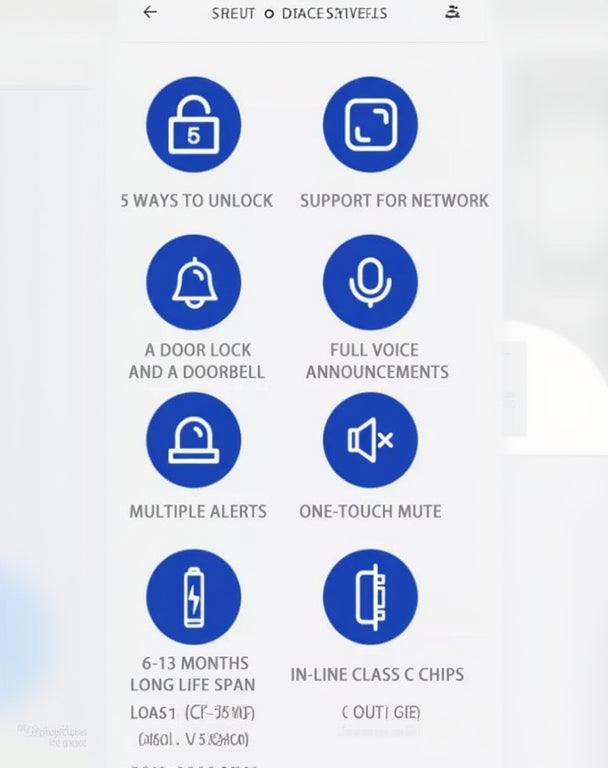 List of features with corresponding icons on a white background