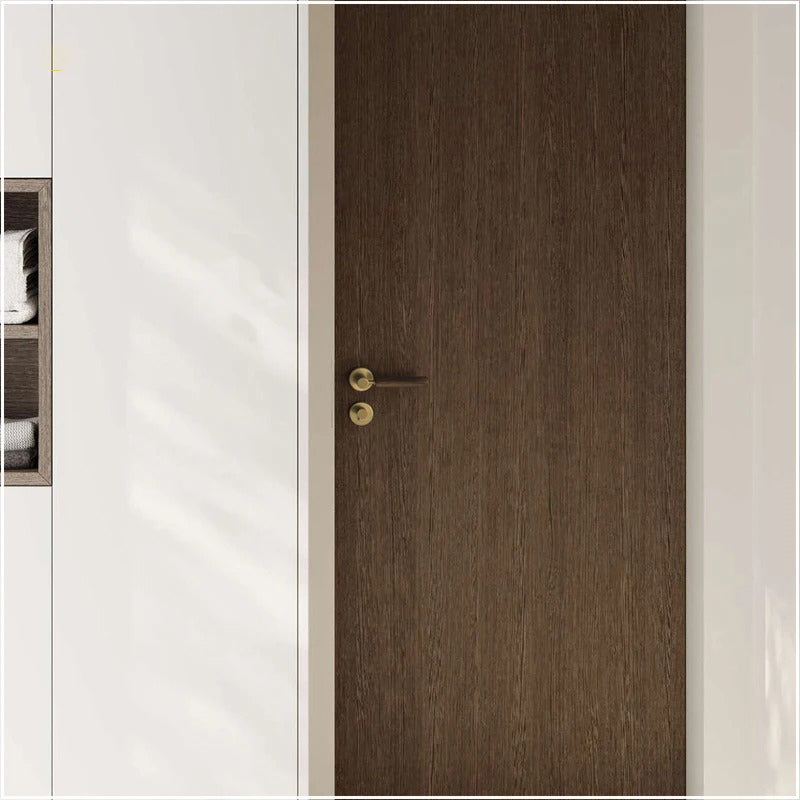 Complete Door Lock Premium Wood Brass TNC005